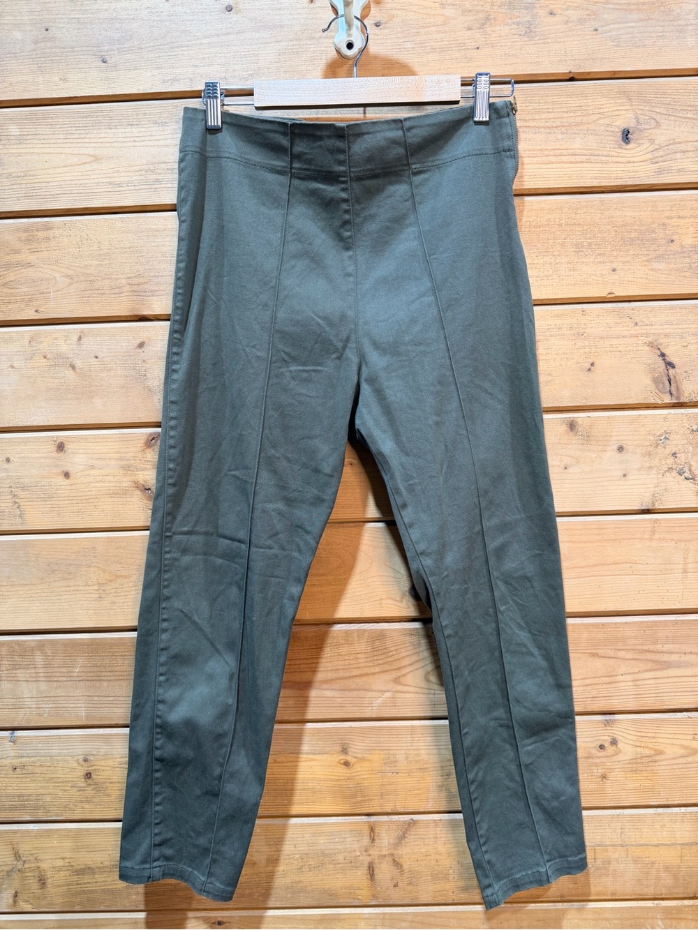 Prairie Underground Cigarette Pants Medium Olive Green High Rise Made USA